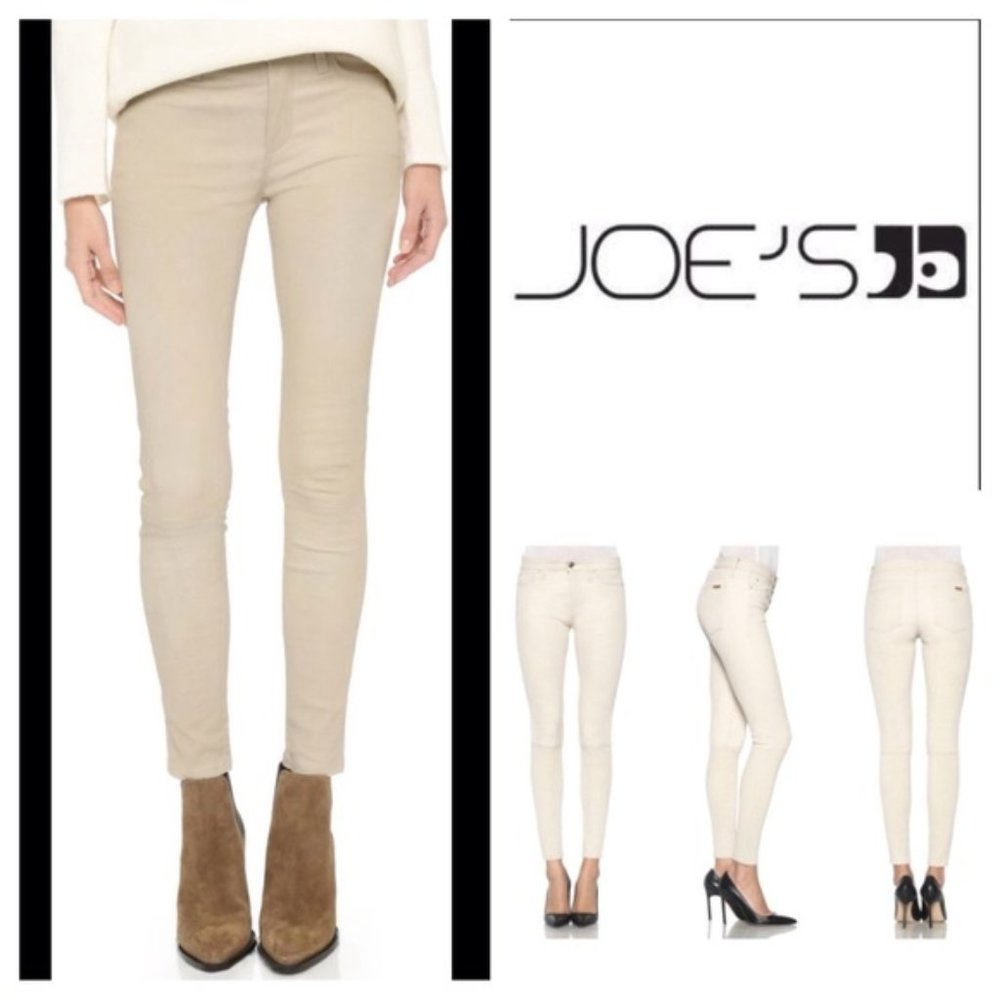 Joe's The Icon Mid Rise Skinny Ankle Jean in Beige